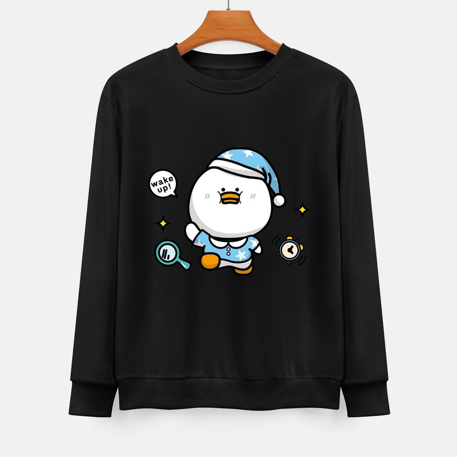 Front Patterned Long Sleeve TopTimeless Relaxed Fit